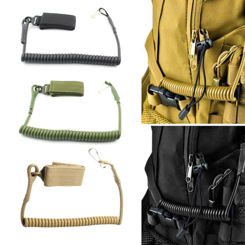 Outdoor Tactical Task Rope Single Point Gun Rope Walkie Talkie Molle Strap Safety Rope Keychain Anti-lost Hunting Accessories ► Photo 1/6