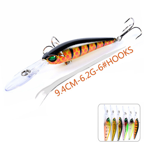 1pcs Jerkbait Minnow Artificial Bait Hard Carp Wobbler All For Fishing Lure Accessories Tackle Crankbaits Swimbait Sea Trolling ► Photo 1/6