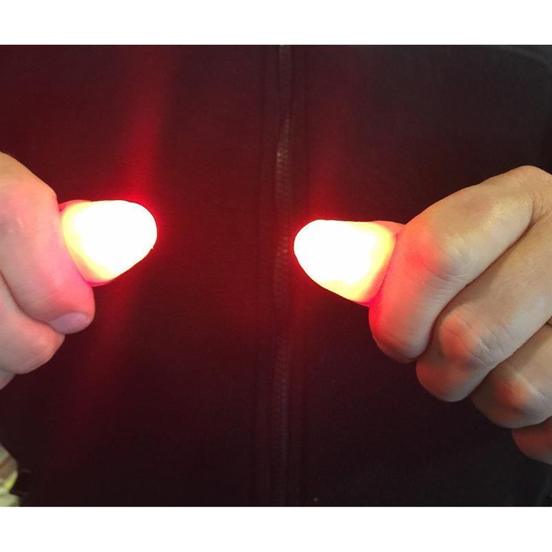 2pcs Tricks Finger Lights Fingers LED GSPG78501x2 Thumb Magic Light Up Props 