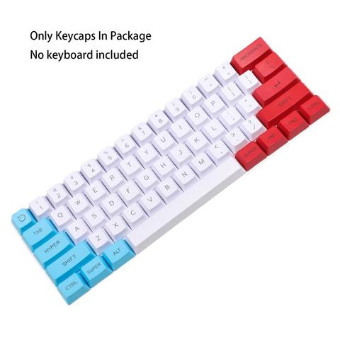 YMDK Customized 61 ANSI Keyset OEM Profile Thick PBT Keycap Suitable For Cherry MX Switches Mechanical Keyboard (Only Keycap) ► Photo 1/5