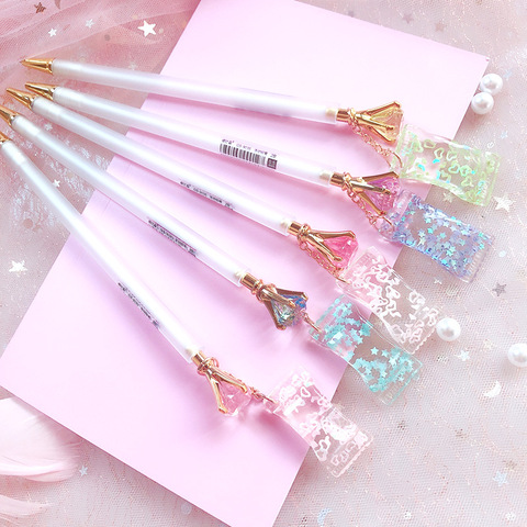0.5/0.7mm Cute Diamond Mechanical Pencil Kawaii Candy Pendant Automatic Pencil For Kids Girls School Office Supplies Stationery ► Photo 1/5