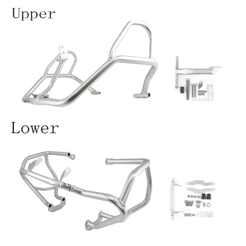 Moto Safety Bumper Engine Guard Highway Crash Bar Upper Lower Frame Protector For BMW R1200GS R1250GS R 1200 1250 GS LC 14-2022 ► Photo 1/6