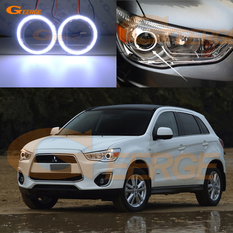 For Mitsubishi ASX 2010 2011 2012 2013 2014 2015 2016 Excellent Ultra bright COB led angel eyes kit halo ring ► Photo 1/1