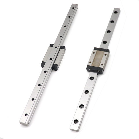 Linear Rail Guide Mini MGN7 MGN9 MGN12 MGN15 100mm 200mm 350mm Block MR7 MR9 MR12 MR15 Miniature Slide Carriage CNC 3D Printer ► Photo 1/6