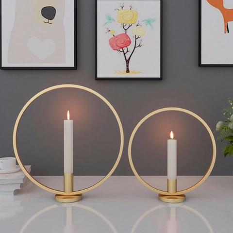 Modern Art 3d Wall Mounted Candle Holder Metal Vintage Hold Geometric Candlestick Crafts Home Decor Alitools - Wall Votive Candle Holder Sculpture