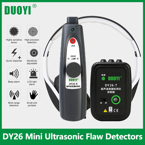 DUOYI DY26 Ultrasonic Flaw Detectors Gas Handheld Portable Vacuum Sealing Leakage Tester Auto Car Location Repair Leak Tester ► Photo 1/6