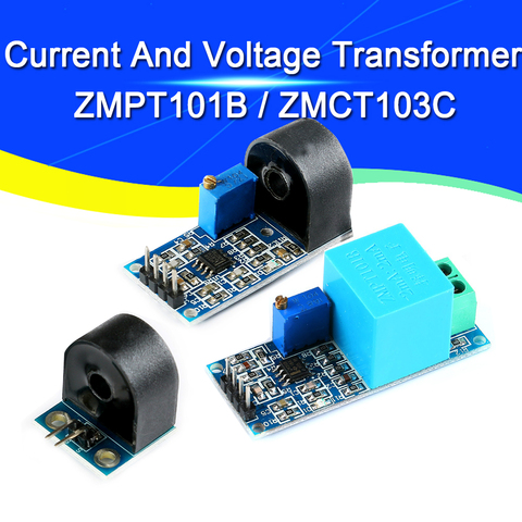 Active Single Phase Voltage Transformer Module AC Output Current Voltage Sensor for Arduino Mega ZMPT101B 2mA ZMCT103C 5A ► Photo 1/6