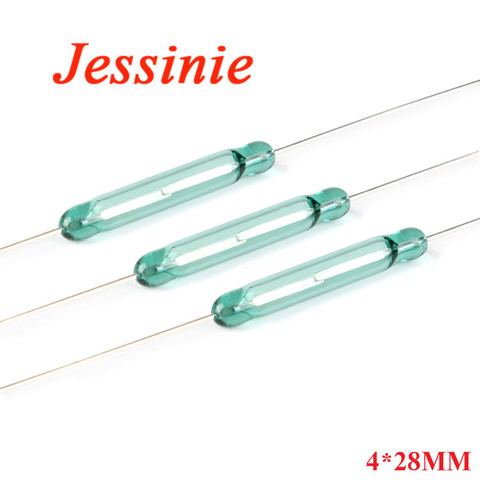 5PCS Reed switch Magnetic Switch 4x28MM Normally Open Magnetic Induction switch DIY Magnetic Reed Switchs Electronic NO ► Photo 1/4