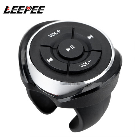 LEEPEE Car Steering Wheel Wireless Remote Controls For IOS Android Phone Tablet Motorcycle Bike Bluetooth Media Volume Button ► Photo 1/6