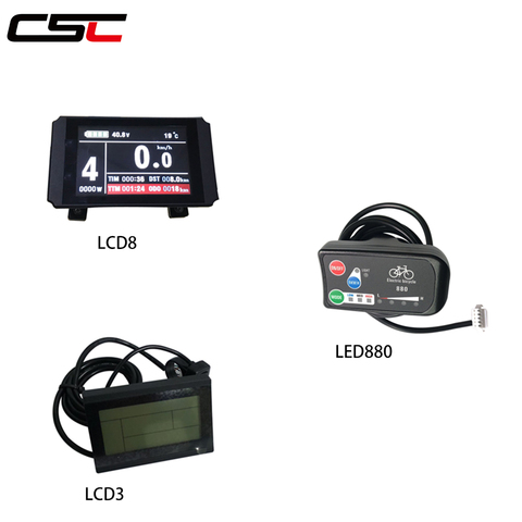 Electric Bike Display 36V 48V intelligent KT LCD3 LCD8 LED880 ebike LCD Bike Control Panel ► Photo 1/5