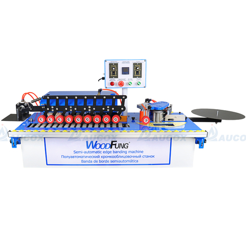 MY06d-2 semi automatic edge banding machine with gluing, trimming,buffing and end cutting ► Photo 1/6