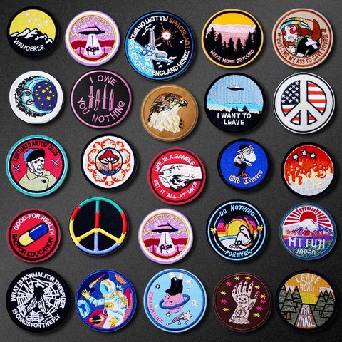 Mountain Patch for Clothing Iron on Embroidered Sewing Applique Cute Sew On Fabric Badge DIY Apparel Accessories ► Photo 1/6