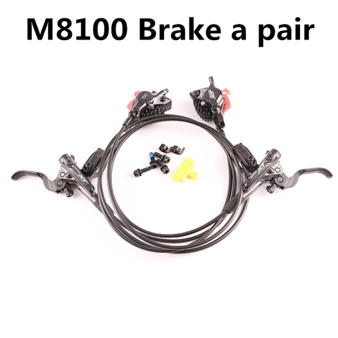 Shimano Deore XT M8000 M8100 Hydraulic Brake set Ice Tech Cooling Pads front and rear for mtb bike parts 800/1500mm ► Photo 1/6