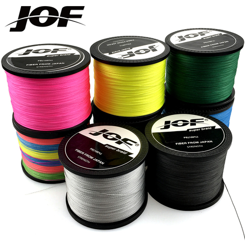 JOF Fishing Line 1000M 500M 300M 100M 8 Strands 4 Strands PE Braided Multifilament Saltwater Line ► Photo 1/6