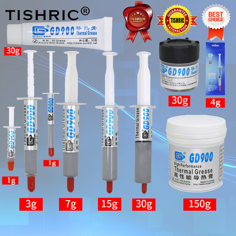 TISHRIC 3g 7g 15g 30g 150g GD900 Thermal Grease Paste Conductive Processors Radiator Cooler Silicone Plaster For CPU LED PC ► Photo 1/6