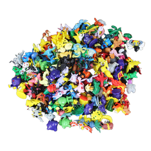 144pcs/lot Go Mini Figures Vinyl Lote Miniatura Figures Robot Toys Electabuzz Raticate Pidgeotto Eevee Vaporeon Jolteon Toys ► Photo 1/6