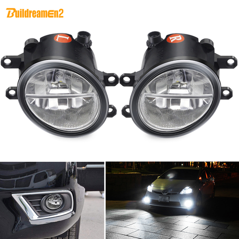 LED Fog Light For Toyota Corolla Prius Verso Land Cruiser Prado Avensis Allion Aygo Estima Car Front Bumper Fog Lamp DRL 12V ► Photo 1/6