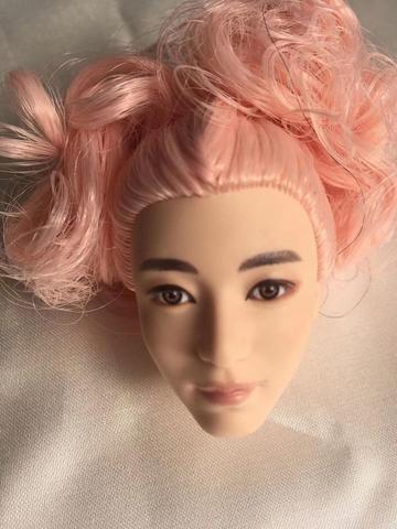 Candy Color Hair Doll Head Princess Doll Head Toys Parts DIY Toy Male Female Doll Parts DIY Dressing Fashion Boy Doll Heads Toy ► Photo 1/6