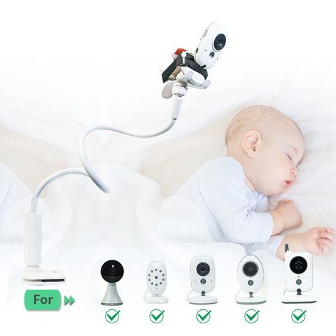 Multifunction Universal Camera Holder Stand for Baby Monitor Mount on Bed Cradle Adjustable Long Arm Bracket ► Photo 1/6