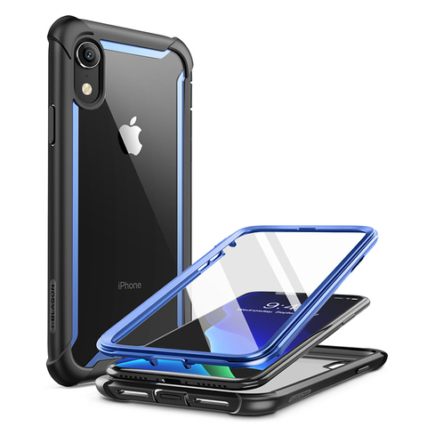 For iphone XR Case 6.1 inch Original i-Blason Ares Series Full-Body Rugged Clear Bumper Case with Built-in Screen Protector ► Photo 1/1