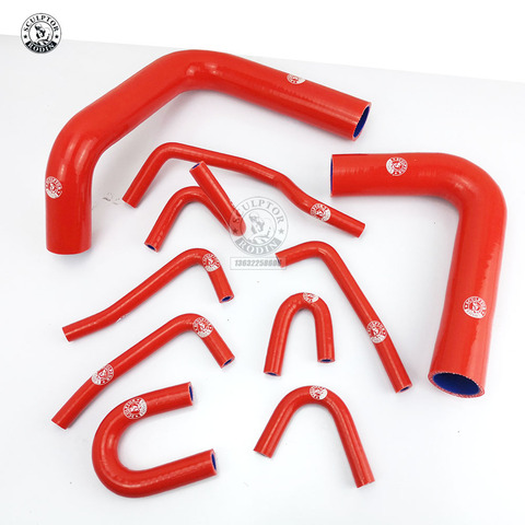 Silicone Radiator Hose Kit For Toyota Pickup 3.0L V6 91  1990-1995 10PCS  RED/BLUE/BLACK ► Photo 1/4