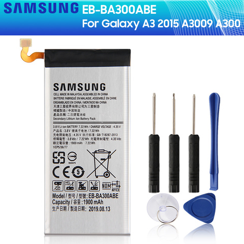 Samung Original Battery EB-BA300ABE For SAMSUNG GALAXY A3 2015 A3009 A300 A300X A300H A300F A300FU A300G A300M A3000 1900mAh ► Photo 1/6