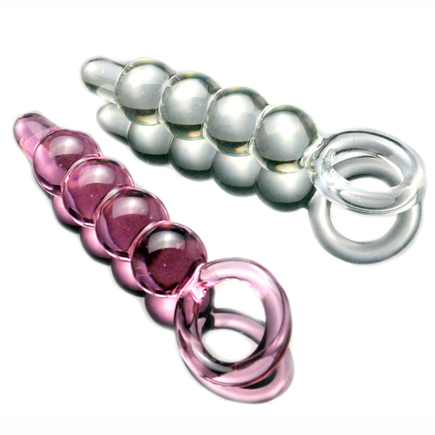 Glass Anal Plug Beads Anal Sex Toys Prostate Massager Erotic Adult Sex Toys for Men Women Sex Products Butt Plug Glass Dildo ► Photo 1/6