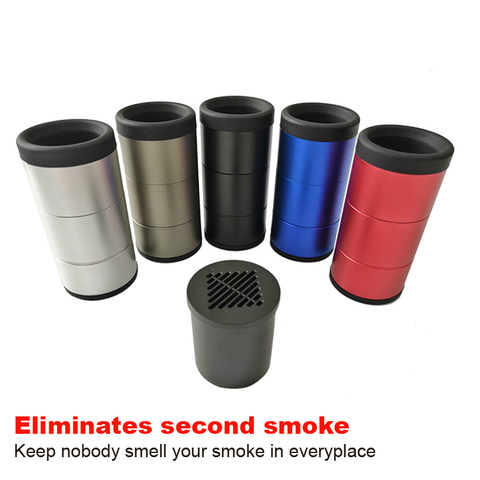 High Quality Air Filter Aluminum Personal Air Purifier With Replacement Metal Smoke Filter for Private Odor Reduction Smoke ► Photo 1/1