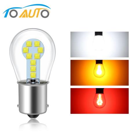 1156 BA15S P21W 1157 BAY15D P21/5W Car Lights Turn Signal Reverse Brake Tail Lamp Auto Bulbs 12V White Red Amber ► Photo 1/6