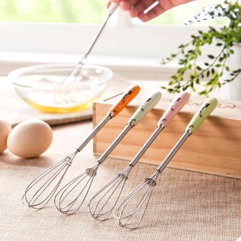 Mini Egg Beater Hand Small Whisk Coffee/Milk Frother Whisk Wire Whip Mini Balloon Whisk Cooking Metal Egg Tool Baking ► Photo 1/6
