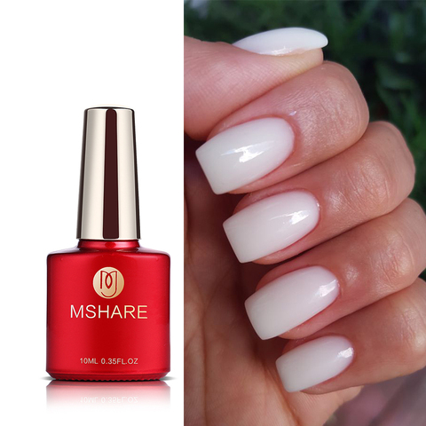 MSHARE Milky White Builder Gel Nails Extension Quick Building Clear Pink Nail Tips Led UV Gel Soak Off ► Photo 1/6