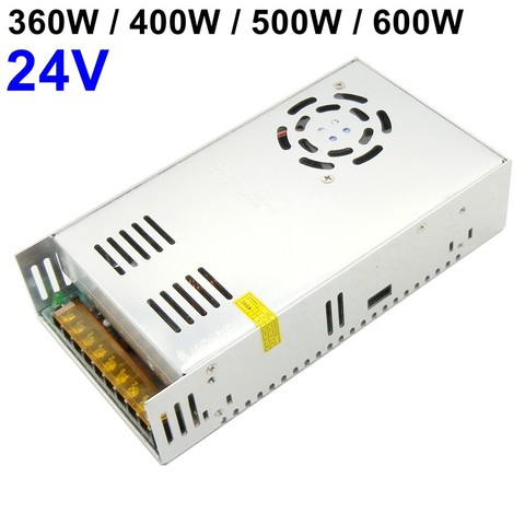 24V 25A 20A 15A Switching Power Supply 600W 500W 400W 360W Transformers 110V 220V AC TO DC 24 Volt SMPS for LED Strip Lamp Light ► Photo 1/6