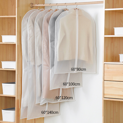 Household Clothing Dust Cover Wardrobe Coat Storage Cover Hanging-type Suit Protect Waterproof Organizer Bag ► Photo 1/6