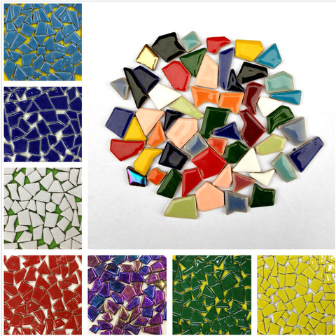 100g Irregular Mosaic Making, Mosaic Ceramic Tiles For Crafts