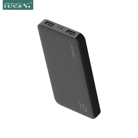 FERISING Type C Power Bank 10000mAh Portable Charger For Samsung Xiaomi mi External Battery Powerbank 10000 mAh Poverbank Phone ► Photo 1/6