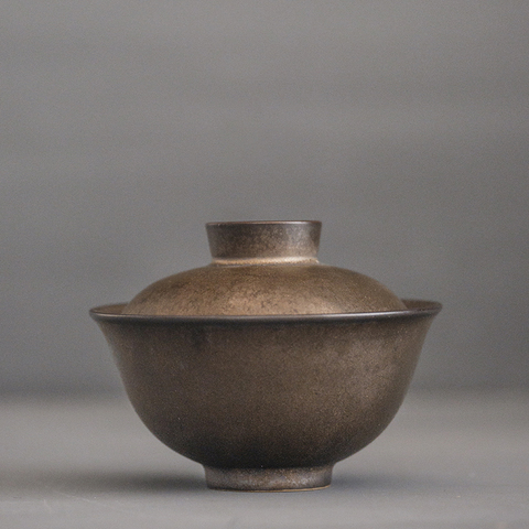 LUWU ceramic gaiwan bronze tea tureen chinese tea sets drinkware 150ml ► Photo 1/5