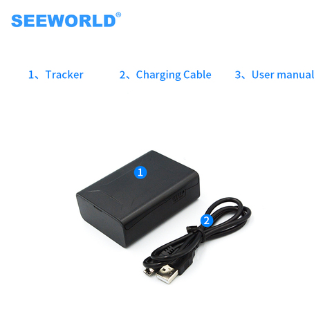 S15 SEEWORLD gps tracker wireless built in battery and magnetic portable tracker ► Photo 1/6