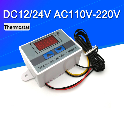 W3001 Digital Control Temperature Microcomputer Thermostat Switch Thermometer New Thermoregulator 12/24/220V ► Photo 1/5
