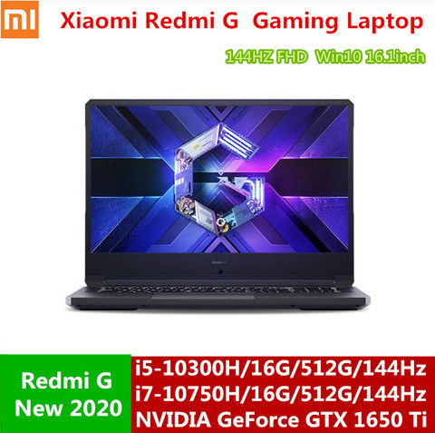 Xiaomi Redmi G Gaming Laptop 16.1 inch GeForce Graphics 10th Generation Intel Core i7/i5 Processor 16G DDR4 512G SSD  Notebook ► Photo 1/6