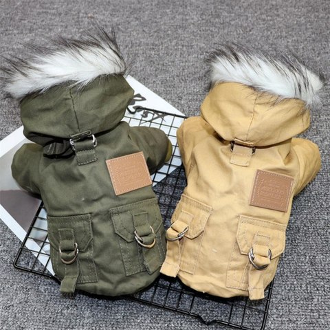 Pet Cats and Dogs Winter Warm Down Jacket Jacket Medium and Small Dog Chihuahua Hooded Clothes Lightweight Hoodie ► Photo 1/6