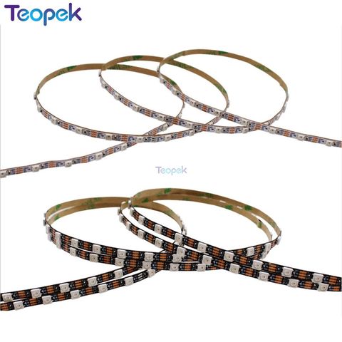 4mm/mm Narrow Width PCB WS2812B Pixel LED Strip Individually Addressable RGB Pixel Strip IP20 5V 60leds/m ► Photo 1/5