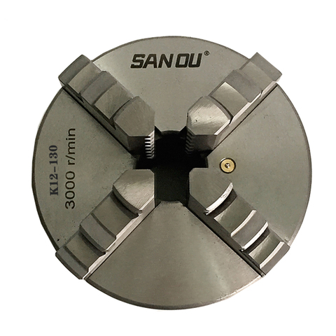 Four jaw lathe chuck 130mm K12-130 SANOU brand manual type self-centering chuck ► Photo 1/6