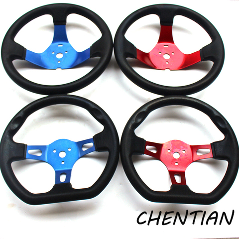 8inch 260mm 280mm Racing PU Leather Steering Wheel Aluminum Alloy Deep Corn Dish Sport Drifting Steering Wheels Universal ► Photo 1/6