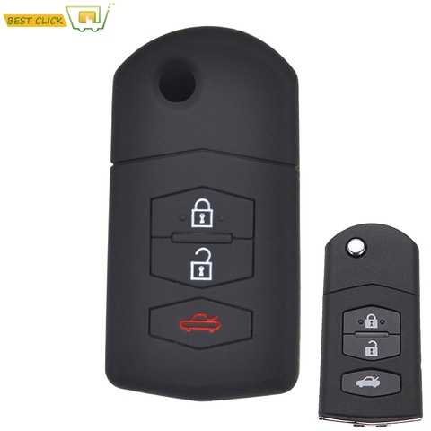 Silicone Key Case Cover For Mazda Demio 2 3 5 6 M3 M5 M6 CX-5 CX7 CX9 RX8 MX5 MPV Keyless Fob Shell Skin Holder Protector ► Photo 1/4