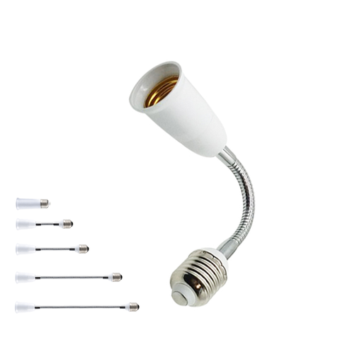 Base E27 to E27 Lamp Adapters 6/9/15/20/30/35/60cm Length Extender Flexible Holder Extension Adapter Socket Converter For Lamp ► Photo 1/6