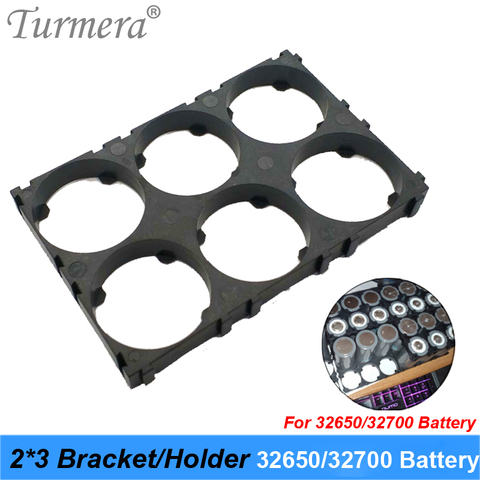 Turmera 32650 32700 33140 Lifepo4 Battery Bracket 2*3 Holder Assemble for Electric Boat Uninterrupted Power Supply 12V Battery U ► Photo 1/4