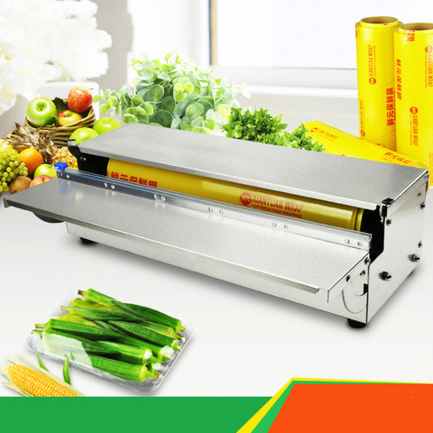 Stainless Steel Kitchen Foil And Cling Film Wrap Dispenser Cutter Storage Preservative Film Roll Case With Cutting Blade ► Photo 1/6