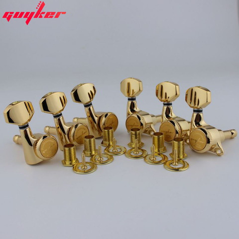 GUYKER GLOD Guitar Locking Tuners Electric Guitar Machine Heads Tuners Lock Guitar Tuning Pegs ( With packaging) ► Photo 1/5