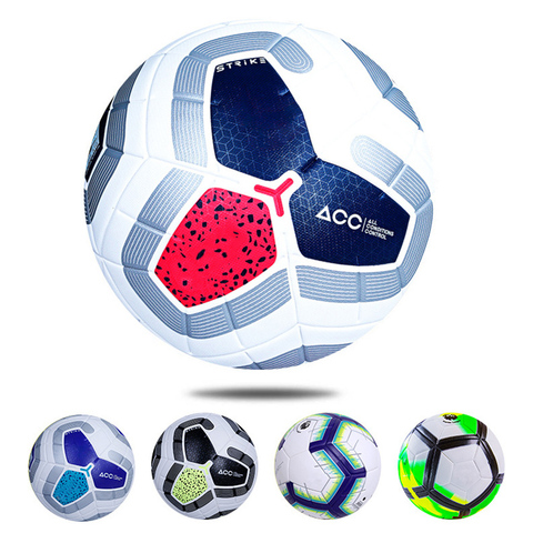 High Quality PU Soccer Ball Size 5 Hot Pressing Soft Leather Football Ball Team Match League Gift Training Balls ► Photo 1/6
