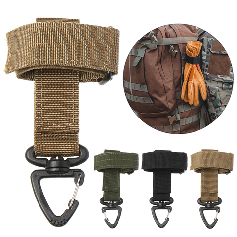 1PC Multi-purpose Glove Hook Military Fan Outdoor Tactical Gloves Climbing Rope Storage Buckle Adjust Camping Glove Hanging Buck ► Photo 1/6